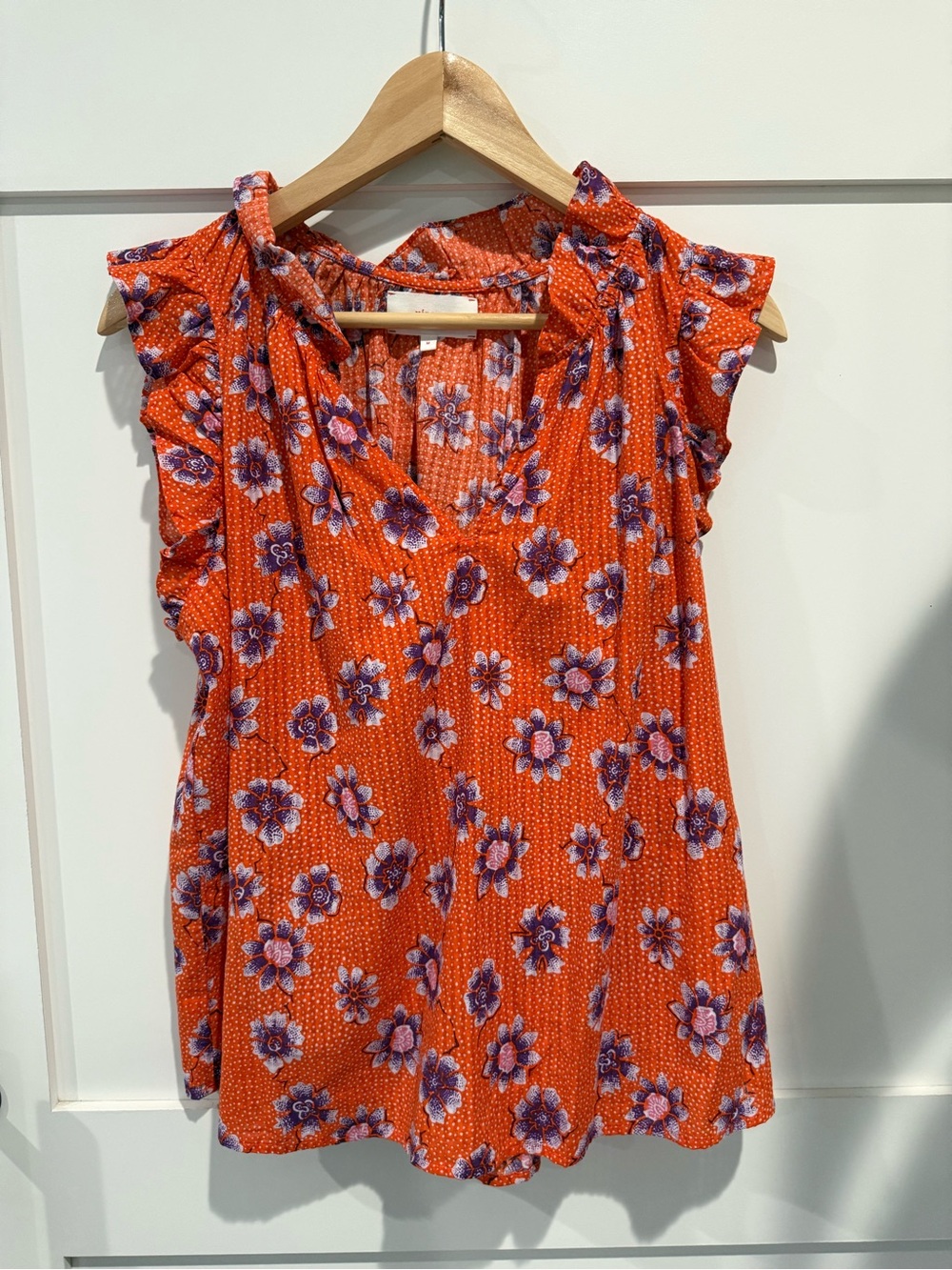 XiRENA Bex Floral Ruffle-Sleeve V-Neck Camisole